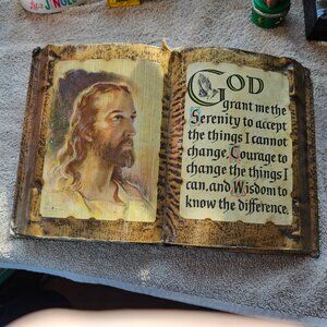 Glazed bible display